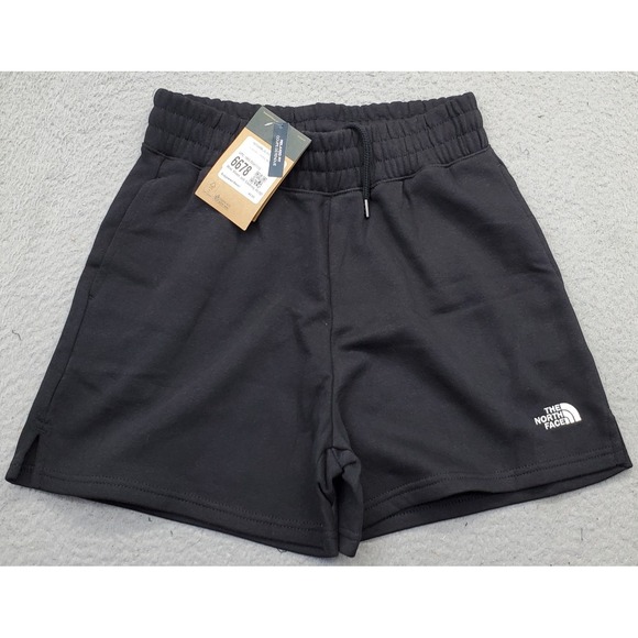 The North Face Revolution Sweat Shorts Womens PS Black Relaxed Fit Drawstring - Picture 1 of 9
